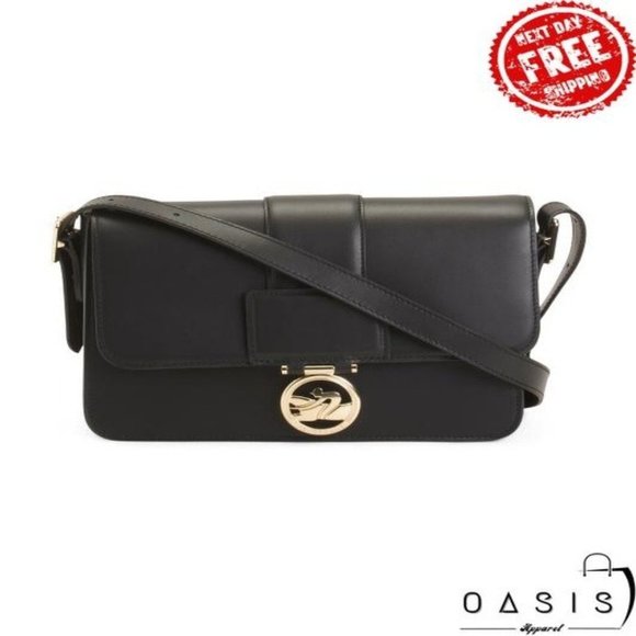 Longchamp Handbags - LONGCHAMP Leather Box Trot Crossbody/ Women's Bag